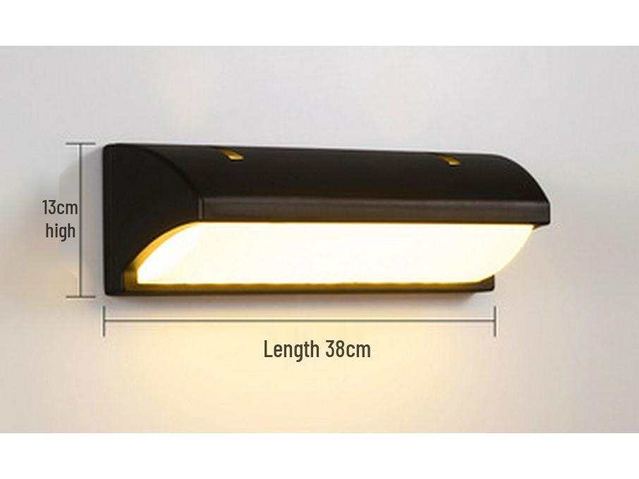 Водонепроницаемый уличный настенный светильник для патио или спальни - Минималистичный дизайн