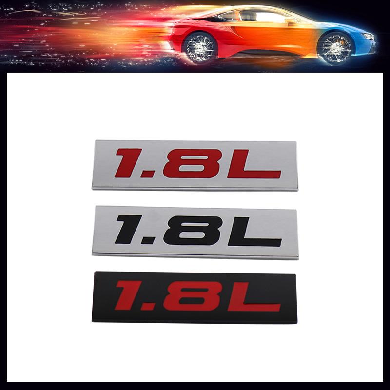 Premium 1.8L 1.8 L for Universal car Engine Hood Fender trunk Tail Rear Bonnet Nameplate Decal Emblem Badge Sticker