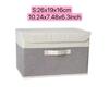 Collapsible Storage Box With Lid Multi Functional Clothe Underwear Socks Organizer Foldable Sundries Storage Basket For Wardrobe