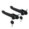Front Left & Right Door Handles w/ 4 Keys for VW Sharan for Polo 3 for SEAT Alhambra,Replace for 6N0837207D,6N0837207C,6N0837207
