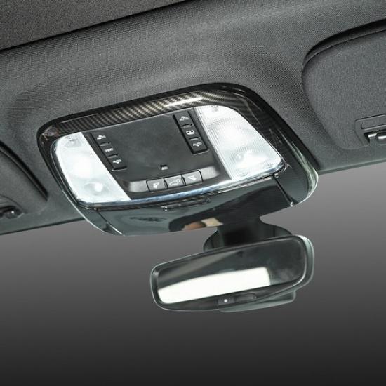 Накладка на плафон переднего освещения салона для Jeep Grand Cherokee 2011+ Карбоновое волокно