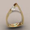 Women Geometry Hollow Triangle Rhinestone Finger Ring Decor Jewelry Gift