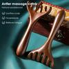 Six-Claw Head Meridian Massage Comb Anti-static Natural Wooden Wide Tooth Gua Sha Tool Scratcher Spa Promote Blood Circulation