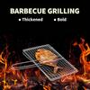 Fish Grilling Basket Flexible Non Stick Fish Barbecue Net Clip with Handle Camping BBQ Tool Portable Burger Mesh