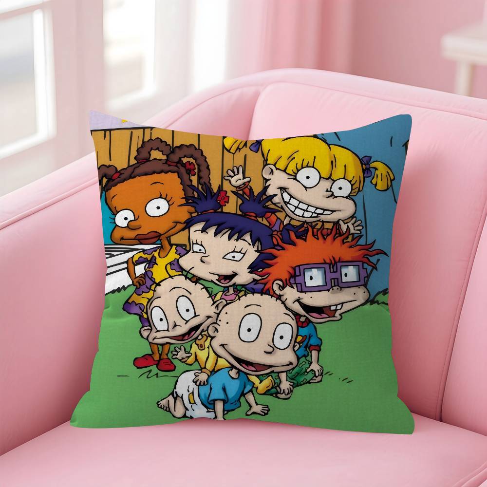 Классическая детская анимация R-Rugrats Подушка Наволочка Чехол для диванной подушки Украшение для комнаты Подарок для детей