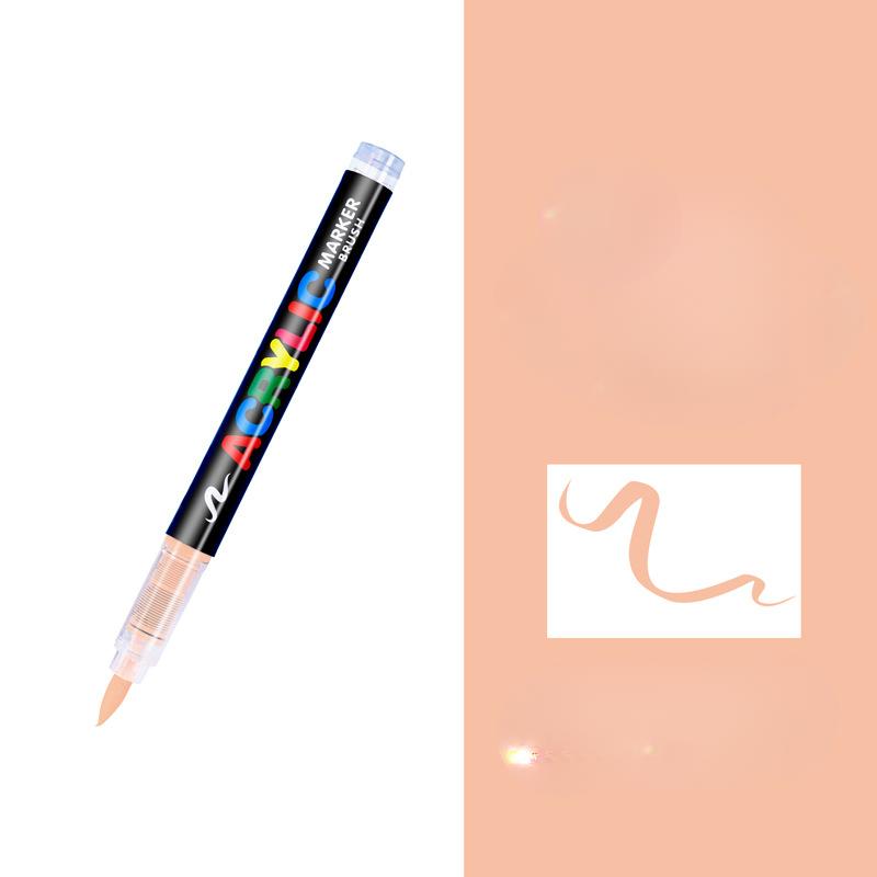 Acrylic Paint Pens, Soft Brush Tip Acrylic Paint Markers, Color Acrylic Markers Ideal For Canvas, Rock Painting, Wood, Stone, Glass, Ceramic