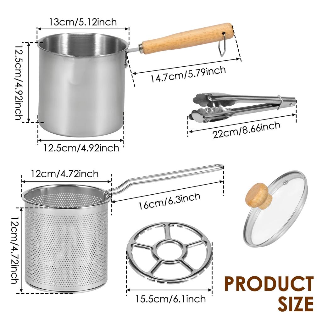 Кастрюля для фритюра из нержавеющей стали 304, фритюрница, кастрюля для фритюра, японские фритюрницы для темпуры, для жарки рыбы, креветок, курицы