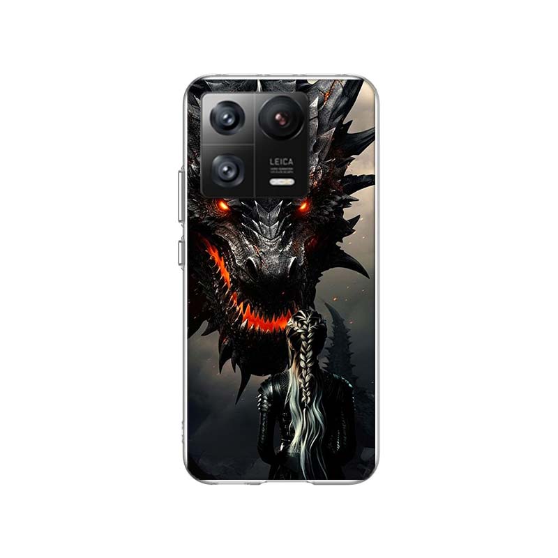 F-Fourth W-Wing Dragon Phone Case For Xiaomi 14 F7 Ultra Mi 15 Poco X7 X6 X5 Pro M6 M5 M5S F6 F5 F4 GT F3 Cover Coque TPU Soft C