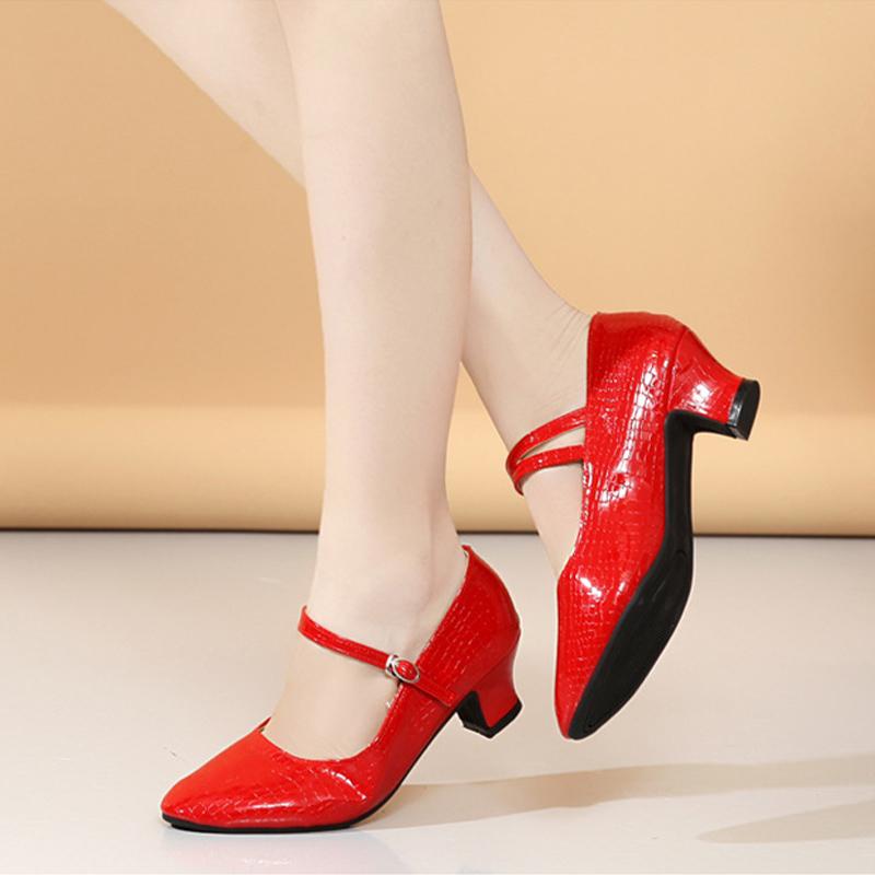 Обувь для современного танца, женская обувь для вальса, туфли для латинских бальных танцев на каблуке 5 см
