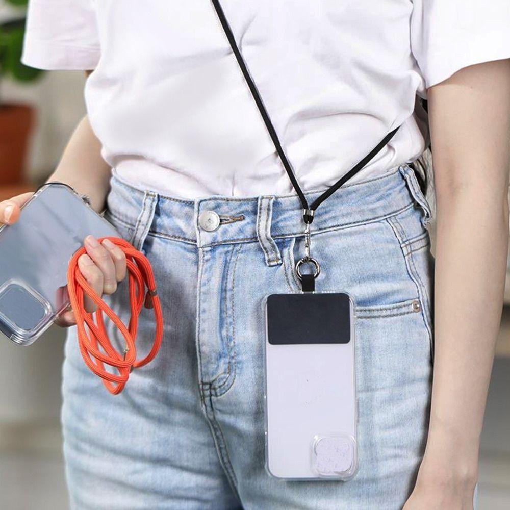 Adjustable Phone Strap Lanyard With Patch Neck Ropes Hanging Rope Hanging Cord Strap  Outdoor