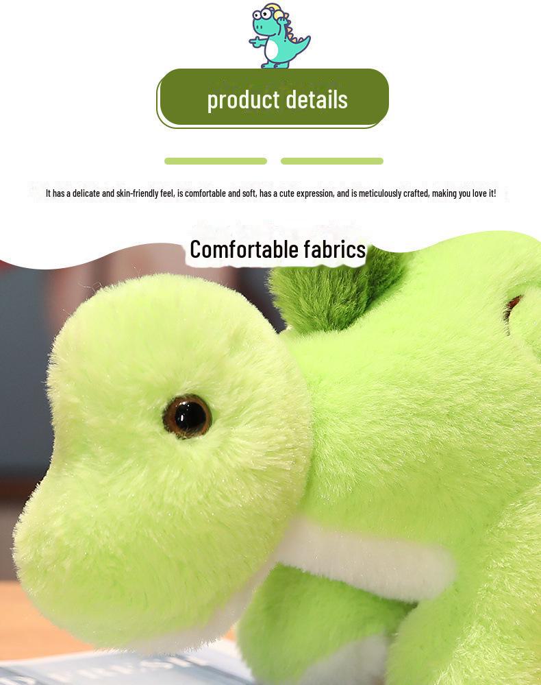 Серия мягких игрушек «Парк динозавров»: Тираннозавр, стегозавр, трицератопс — идеальный подарок на год Дракона