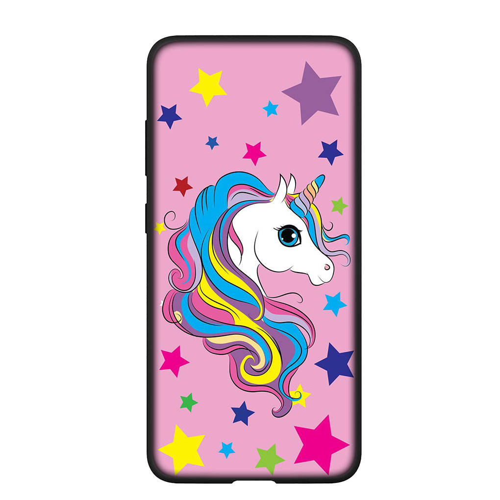 Чехол для телефона для Samsung Galaxy S25 S24 S23 iPhone 16 15 Xiaomi Redmi Note 14 13 12 16E X 11 Pro Max OPPO Moto G85 G54 Huawei Розовый Единорог Лошадь Чехол