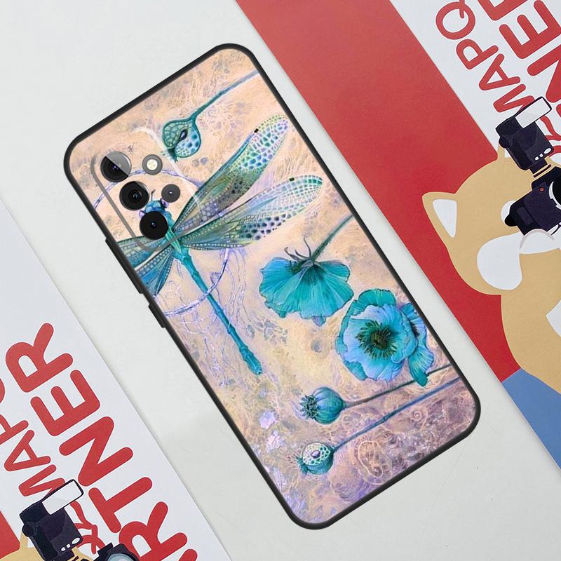 Dragonfly Pattern Case For Samsung Galaxy A36 A35 A55 A06 A16 A26 A56 A53 A32 A52 A33 A13 A14 A34 A54 A17 A15