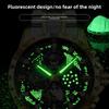OPK Водонепроницаемые мужские часы из нержавеющей стали «Звездное небо» для студентов, люминесцентные, с одинарным календарем, кварцевые