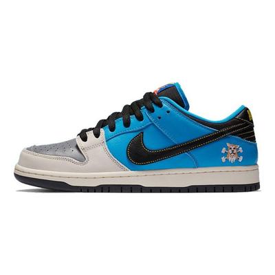 Кроссовки унисекс Instant Skateboards x Dunk Low Pro SB QS Синий Синий-Герой Бледно-Слоновая кость CZ5128-400