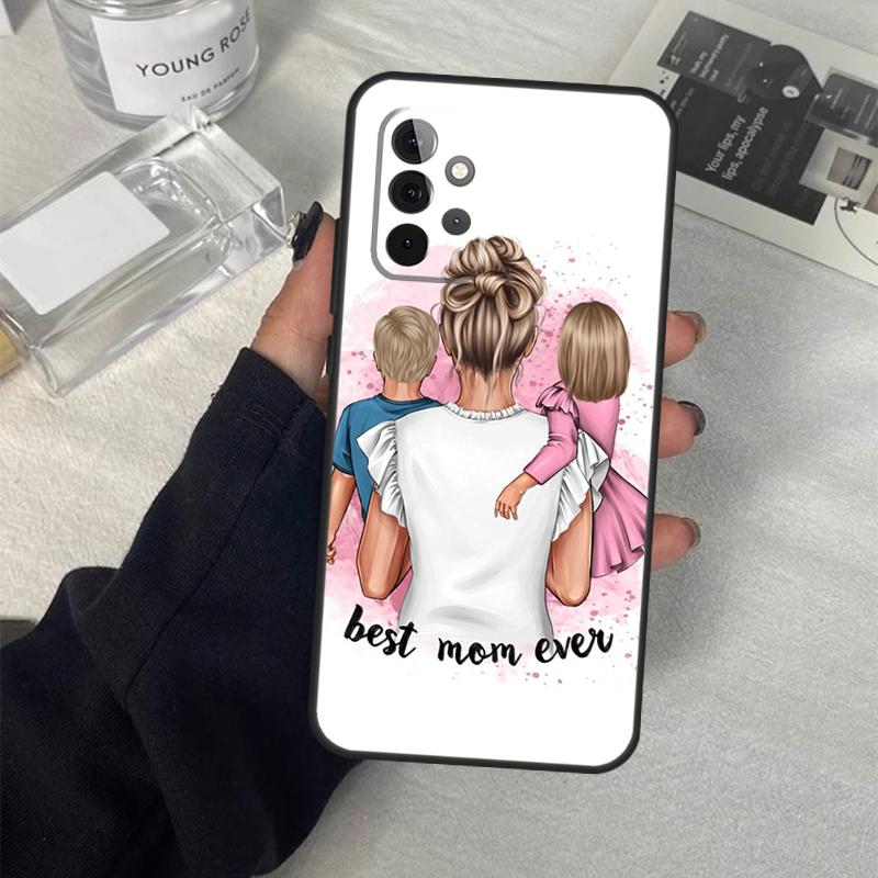 Чехол для телефона Мама Дочь Девочка Сын Папа для Samsung Galaxy A53 A33 A23 A13 A14 A24 A34 A54 A52 A32 A22 A12 A51 A71 A21S
