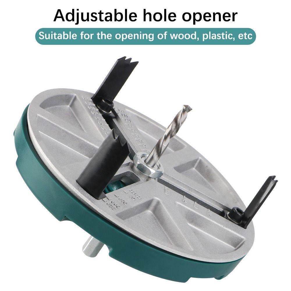 Positioning Bit Round Hole Saw Efficient Punch Hole Driller Adjustable Hole Opener Gypsum Board
