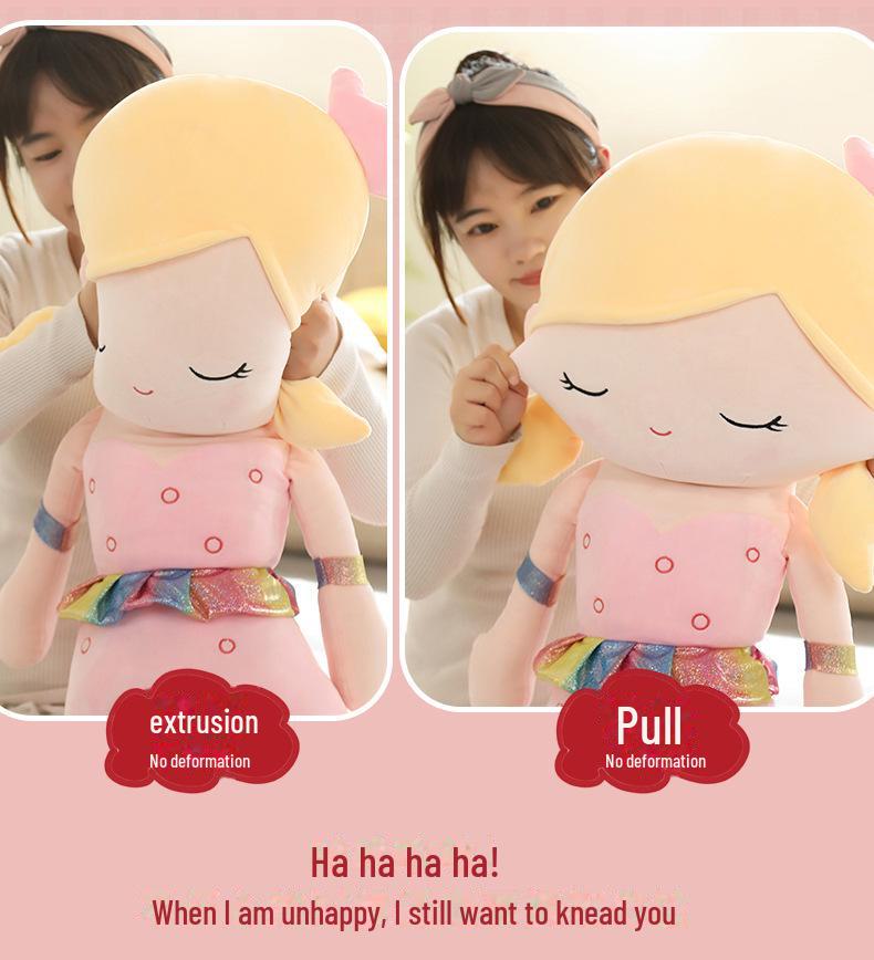 Мультяшная плюшевая кукла-подушка «Русалочка» — детская игрушка для сна и объятий