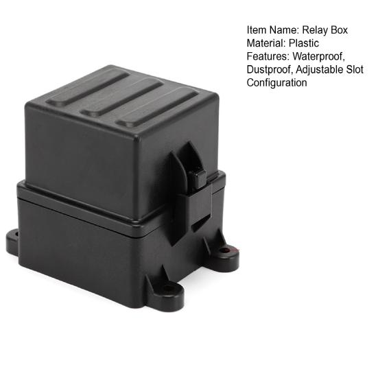 Водонепроницаемый релейный блок 12 В на 3 реле со съемными слотами, степень водозащиты IP65, совместимый безопасный блок с 4-контактными и 5-контактными реле 40 А