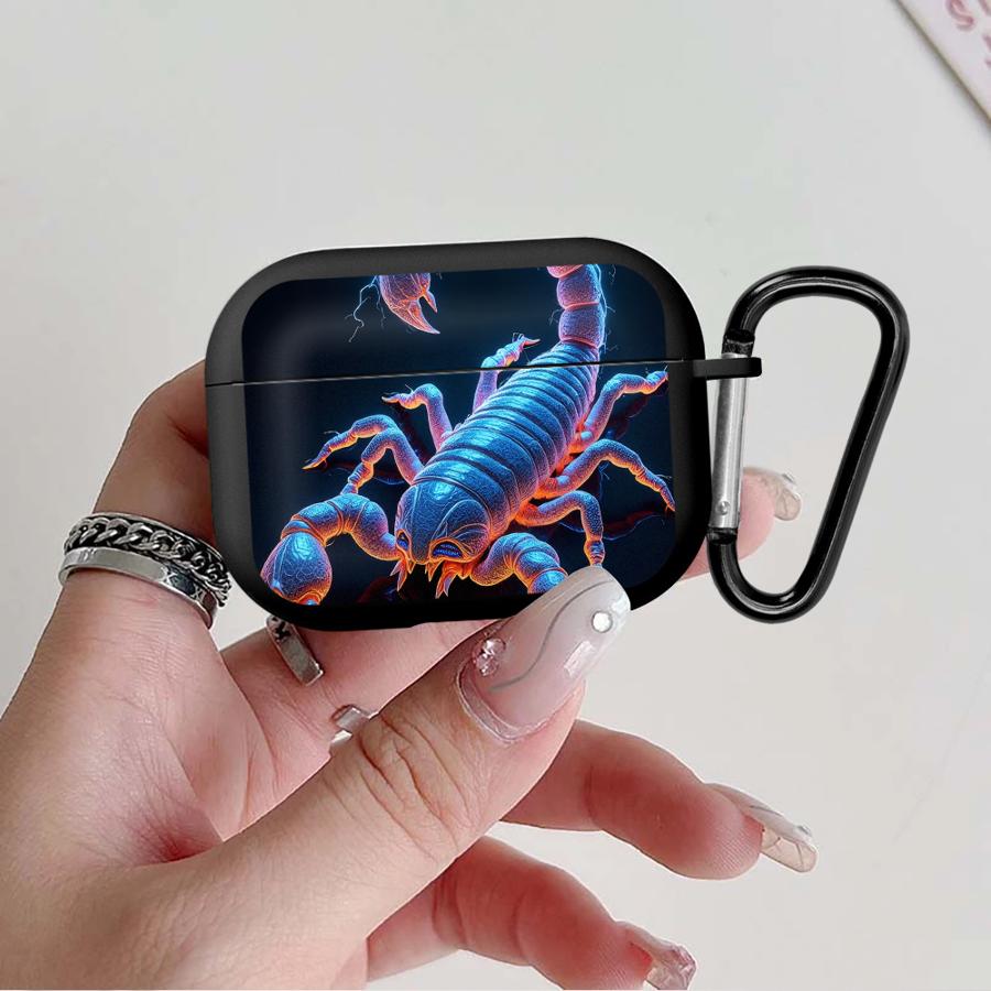 Чехол для наушников Cover Case Для Airpods 3 2 Pro3 1 Pro2 4 Pro Огненный Скорпион Крутой