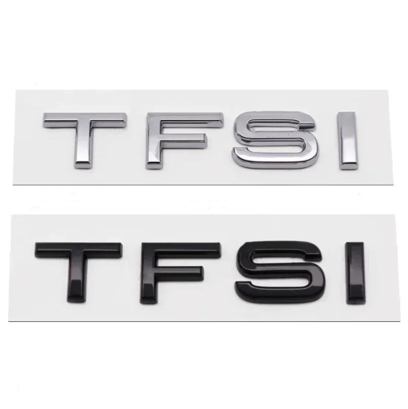 AAZN1 3D TFSI TDI Car Sticker ABS Letter Logo Rear Trunk Boot Emblem Badge Decals For A3 A4 A5 A6 A7 A8 Q2 Q3 Q5 Q7 Accessories