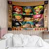 One-Piece Print Tapestry, Backdrop, Easy Setup, Ideal for Bedroom, Office & Living Room, with Aesthetic Wall Hanging Decor.