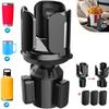 Car Cup Holder Expander Black Universal Vehicle Cup Holder Car Storage Supplies Compatible With 2.65In-5.5In Water Bottle