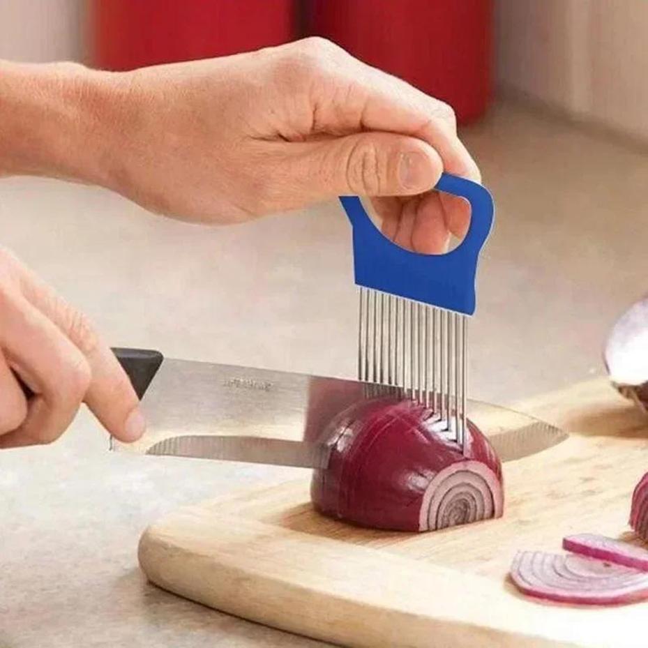 1 Pcs Vegetable Fruit Beef Onion Slicer Cutter Stainless Steel Meat Needle Kitchen Household Accessories Tools Random Color