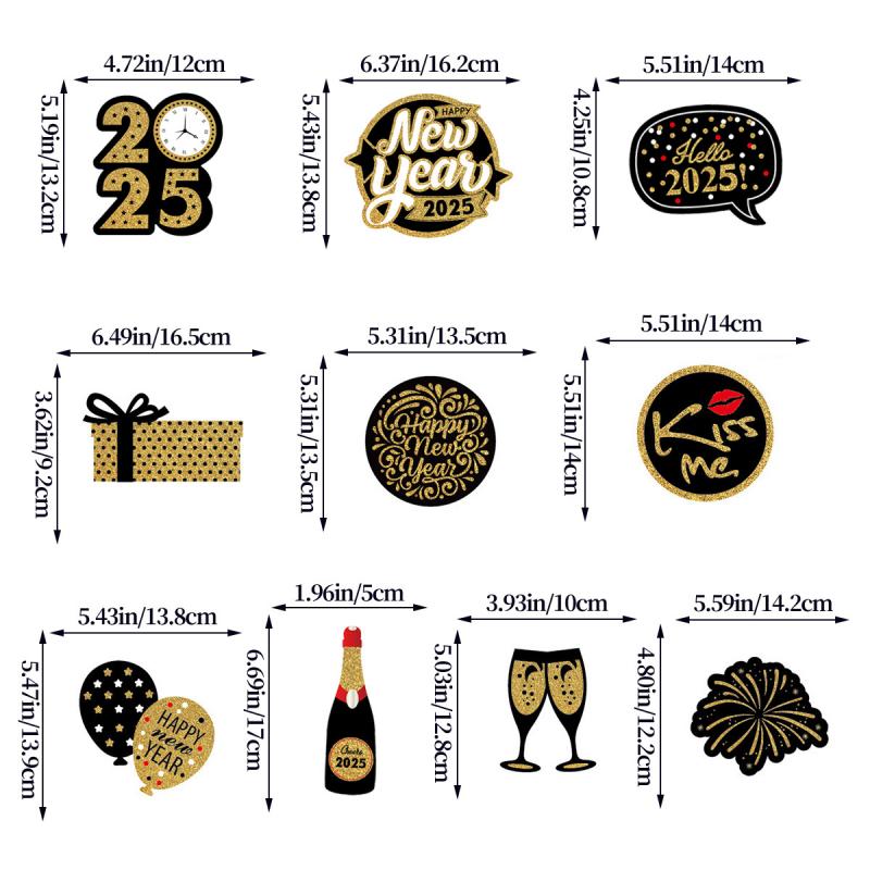 10 шт./компл. С Новым годом спиральная подвесная гирлянда-баннер Hello 2025 Новый год украшения для вечеринки реквизит для фотобудки подарок