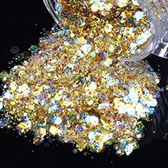 Glizty порошок для ногтей пыль DIY дизайн ногтей блестки порошок блестящие ломтики