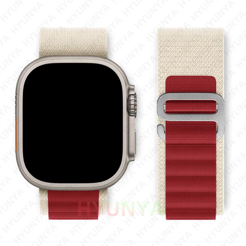 Альпийский ремешок для Apple Watch Band Series 10 9 8 7 SE Ultra 2 41мм 42мм 45мм 46мм 49мм 40мм 44мм IWatch Correa Ремешок Браслет