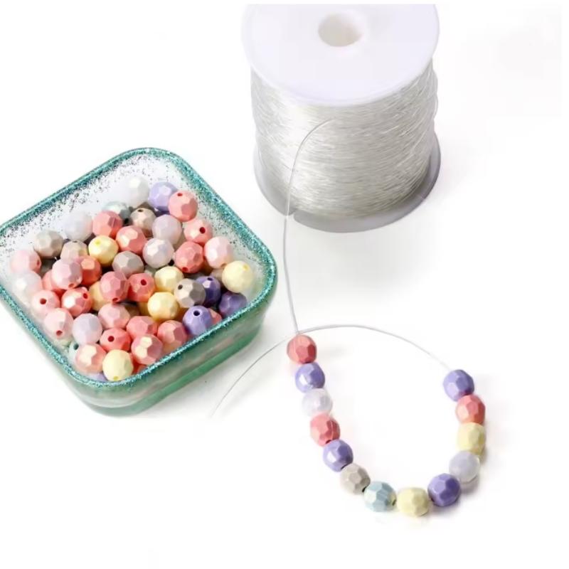 2pcs Elastic Thread 100m/Roll Fashionable Bracelet Thread For Bracelet Hand DIY High Rebound Bead Thread for Sewing