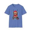 Unisex Softstyle T-Shirt Santa Teddy Bear Snowy Swing Christmas Winter Holiday