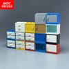 Контейнер-шкафчик MOC из кубиков, 2x3x2, Шкафы, Собираемые частицы 4532 4533, Детали для сборки City House