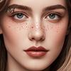 Temporary Body Art Decals Glitter Freckle Stickers, Waterproof Face Tattoos with Shimmer, Easy Apply Remove, Makeup Party Art, Halloween Stage Costume
