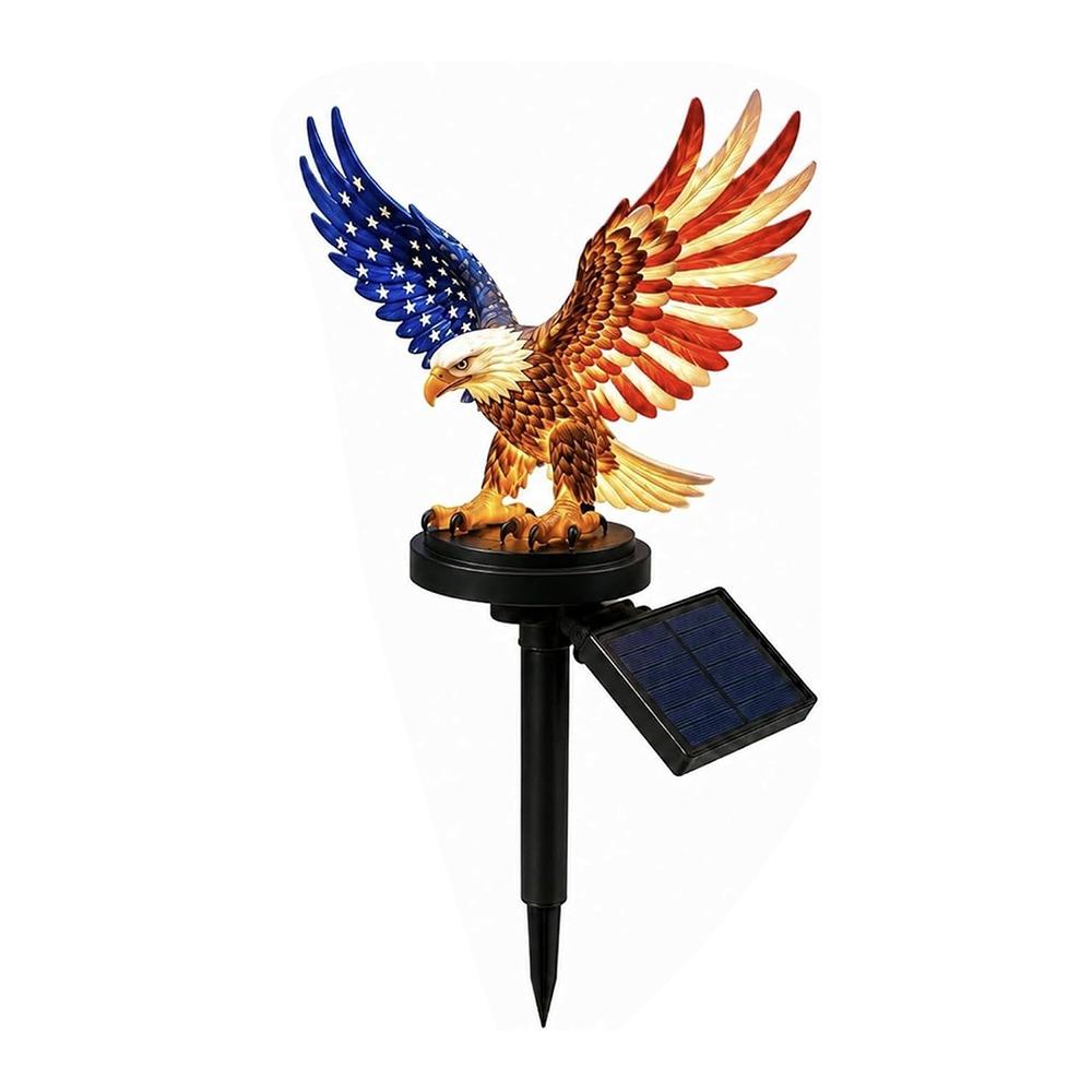UV Resistant Solar Eagle Light LED Lighting Solar Garden Light Patriotic Eagle Statue Garden Decor
