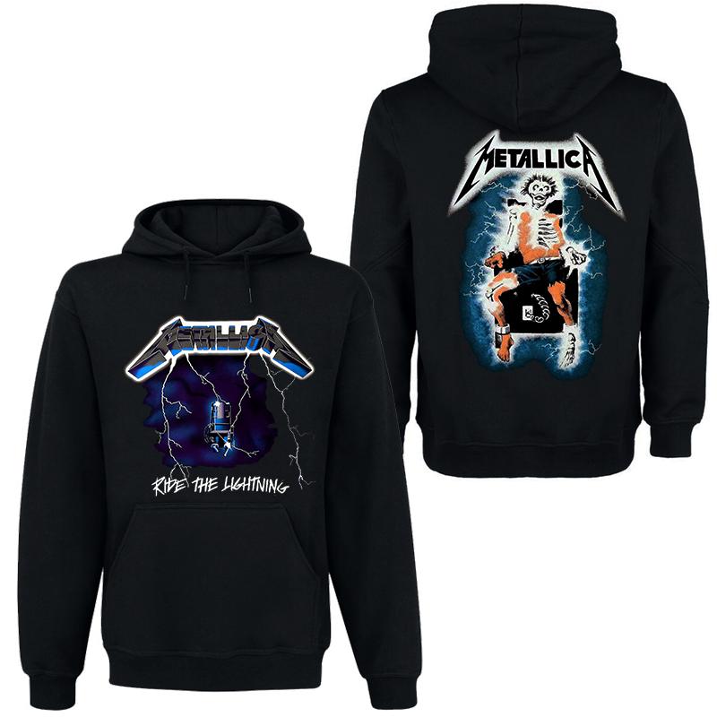 METALLICA Группа Рок Темный Ветер Худи Мужская Уличная Хип-Хоп Одежда Удобный Свитшот с Капюшоном Осень_Зима Личность Мужская Одежда