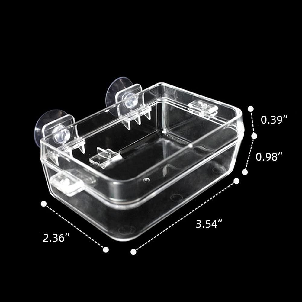 Кормушка для рептилий Миска для хамелеона 2 шт. Миска для корма против побега с присоской для хамелеона, игуаны, ящерицы, кормление рептилий едой и водой (Белый, С)