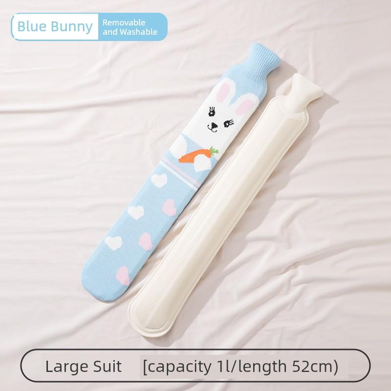 Extra-Long Hot Water Bottle for Filling with Water, Large Size, Foot Warmer, Bed Warmer, Winter Long-Type Super Long Hot Water Bag