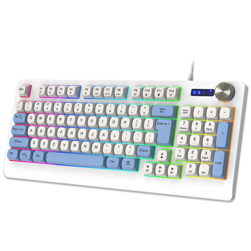 K93 Проводная игровая клавиатура - 93-клавишная RGB механическая клавиатура