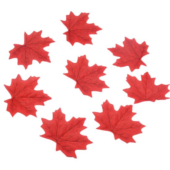 100шт искусственный клен реалистичный многофункциональный прочный красивый яркий лист для офиса