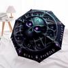 1pc Gothic Skull Mandala Automatic Open/Close Umbrella, Folding Compact Umbrella with Lightweight Design for Women/Menyy251028189