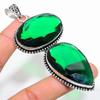 Chrome Diopside Gemstone Handmade 925 Sterling Silver Jewelry Pendant 3.66" p6D53