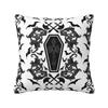 Custom Halloween Goth Bat Throw Pillow Case Living Room Decoration 3D Print Sofa Chair Cushion Cover Polyester Cozy Pillowslip