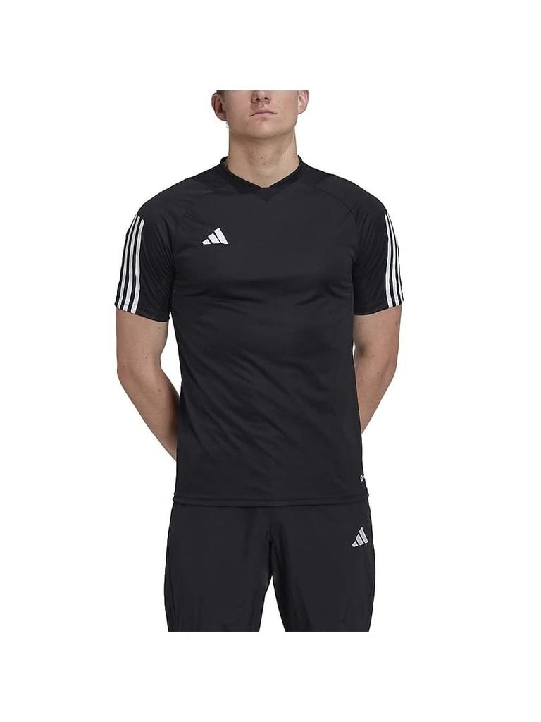 Футболка Adidas Tiro 23 Competition Jersey для футбола, с коротким рукавом, черная, размер XL, мужская, (DD442), (HK7638)