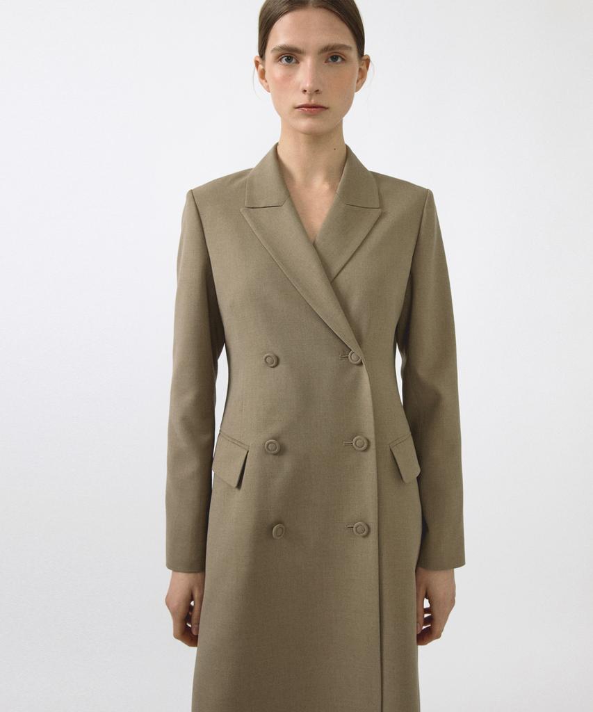OCTETTE Summer-Wool Tailored Coat_2Color