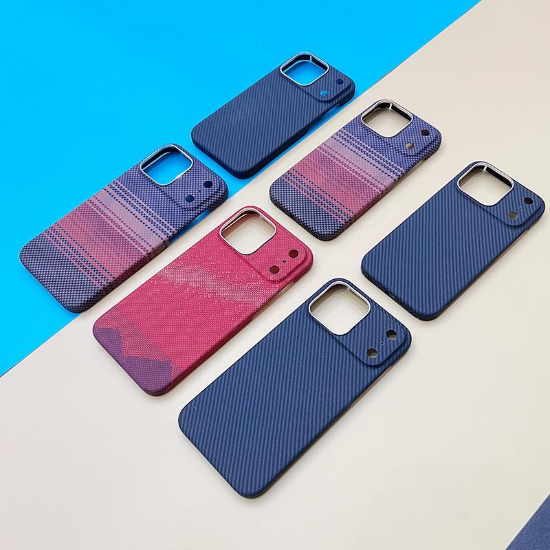 iPhone 17 Pro Max Volcano Кевларовый Безрамочный Магнитный Ультратонкий Чехол Полного Покрытия