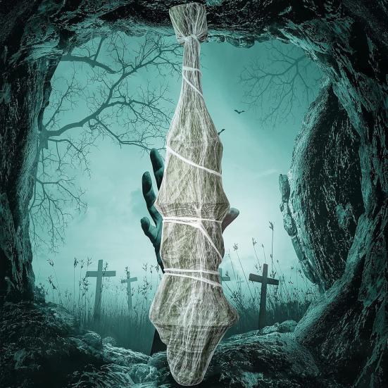 Cocoon Corpse Halloween Decoration Creepy Hanging Corpse Prop Haunted House Scary Tree Prop for Halloween Party