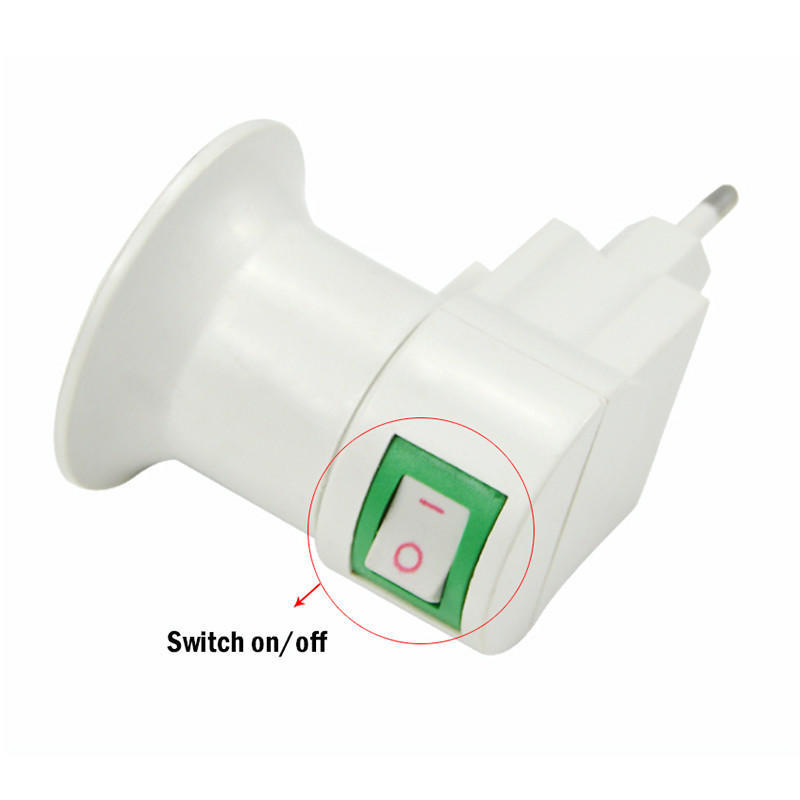 2 шт. цоколь для лампочки с адаптером европейского стандарта/выключателем питания