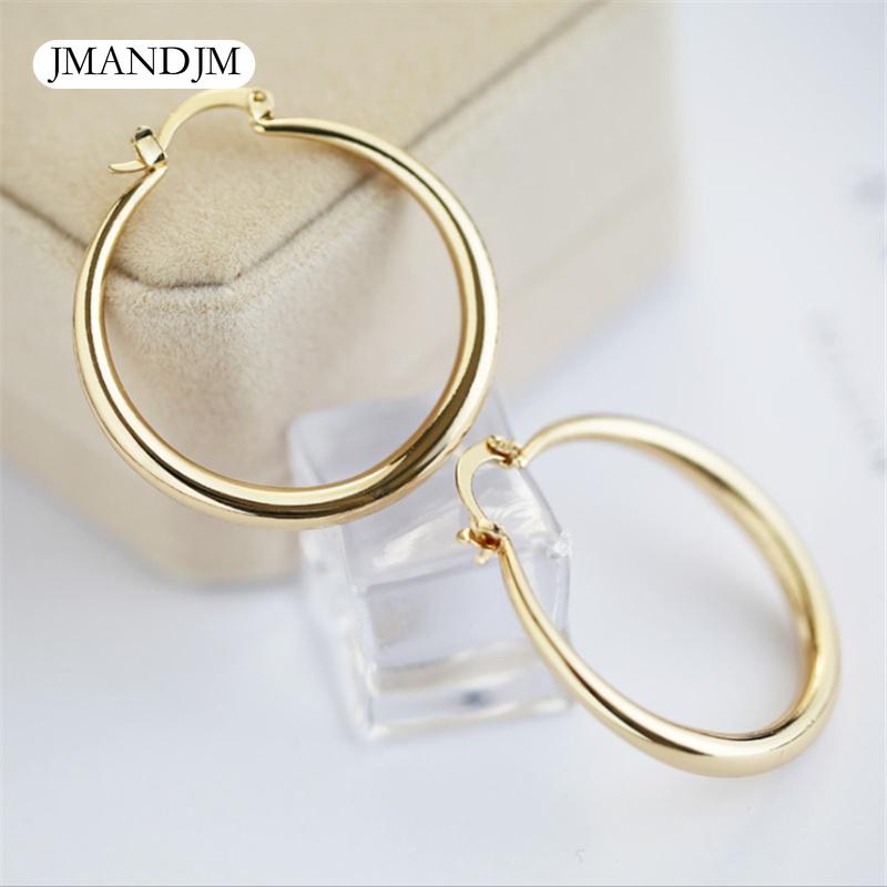 Exaggerated Dia. 33mm Gold Silver Color Hoop Dangle Earrings Cocktail Party Punk Jewelry 1 Pair